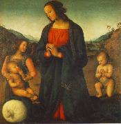 Madonna, an Angel and Little St John Adoring the Child (Madonna del sacco) R Pietro